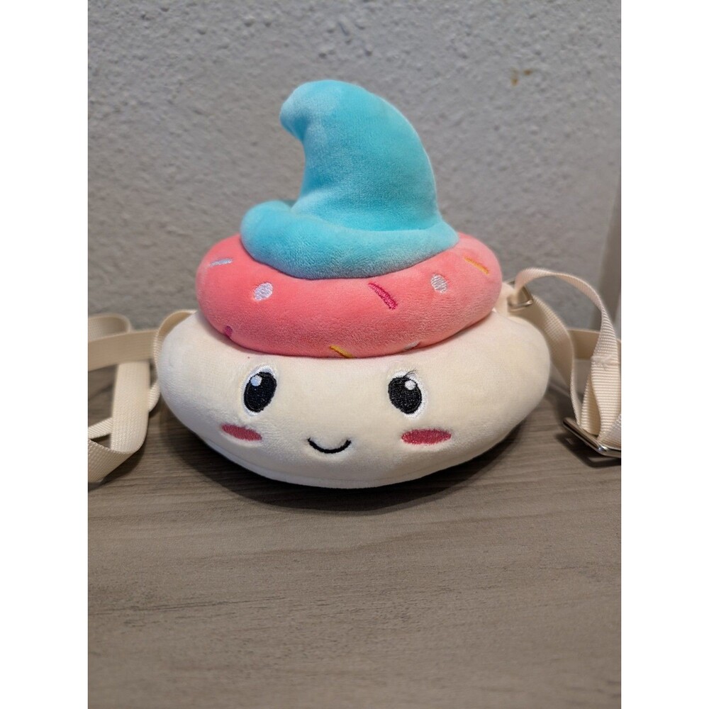 Squishmallows Plush Donut Wizard Hat Crossbody Purse Bag Linzy Toys Cute Kids